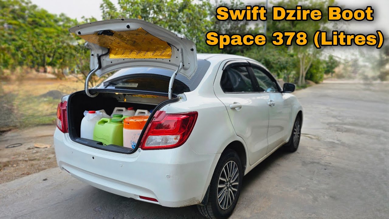 Swift Dzire Boot Space 378 Litres | Swift Dzire Top Model ZDI Plus | Swift  Dzire Diesel Model - YouTube