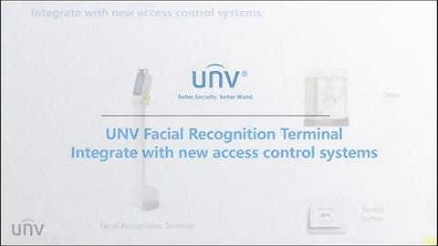 UNV Facial Recognition Terminal integrated with new access control system
