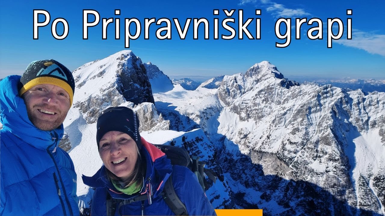 Mala Mojstrovka po Pripravniški grapi | zimski vzpon