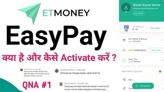 What is EasyPay in EtMoney | Mutual Funds SIP | EasyPay kese Activate Kare #stocks