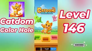 Catdom Color Hole Level 146 Walkthrough 🐱🟣 | Relaxing Color Puzzle Game | Go Answer