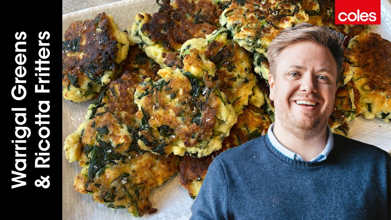 Warrigal Greens & Ricotta Fritters