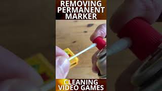How to Remove Permanent Marker from a Nintendo Video Game Cart #shorts
