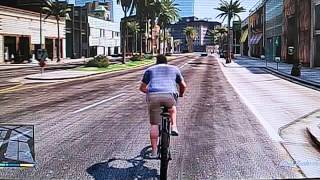 GTA V mountainbike stunts.