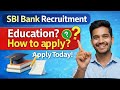SBI bank recruitment 2026 || sbi bank new vacancy apply online 2026