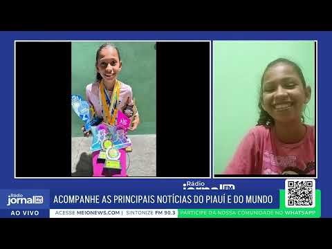 MENINA DE 11 ANOS QUE VIRALIZOU NADANDO EM ÁREA ALAGADA EM URUÇUÍ CONTA SUA HISTÓRIA | Rádio Jornal