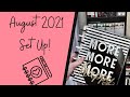 August 2021 Set Up // Classic Happy Planner // Frankenplanner Set Up