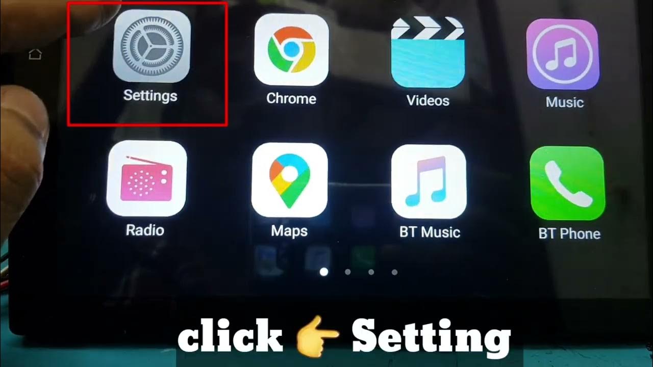 Back Camera setting in Android Car stereo. Android head unit Reverse
