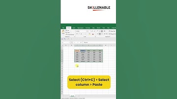 The Excel Transpose Function | Excel Tips and Tricks | #shorts #excel