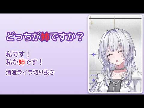 私です！私が姉です！【#UNIT_B #清澄ライラ #mekPark #VTuber #Vtuber切り抜き #切り抜き】