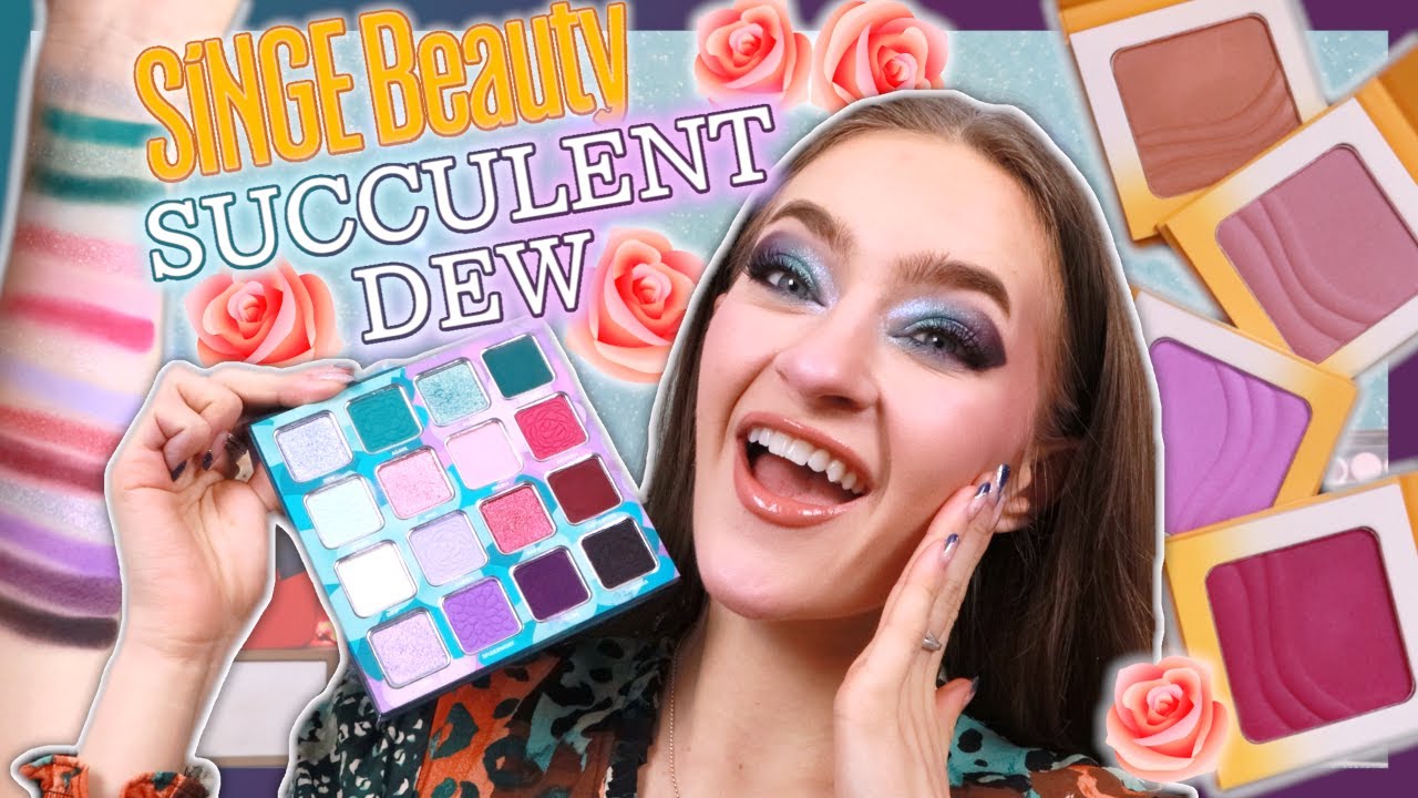 Новая палетка теней для век Succulent Dew и румяна Evocative от Singe Beauty!! (обзор и свотчи!)