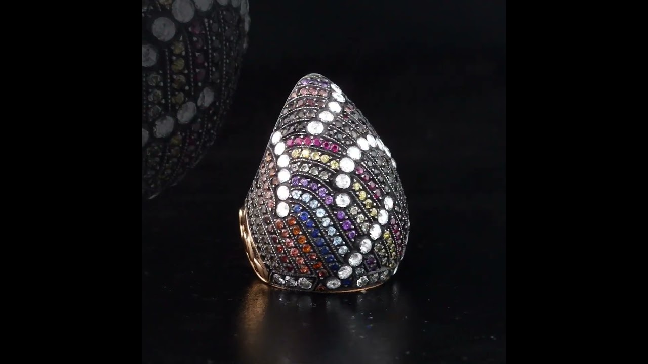 2.79 Karat Pırlanta Yakut Garnet Yüzük
