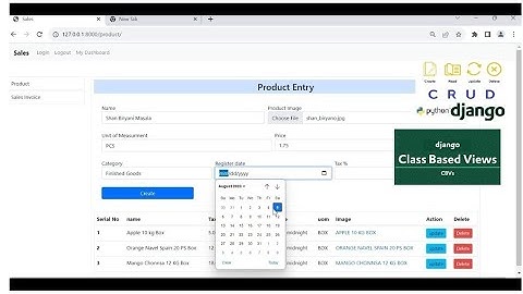 Easy Accounting | Sales App | Product Entry | Crud Operation with Imagefield | Python Django