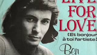 Live for Love - Ben Thomas (lyrics by Lynsey de Paul)