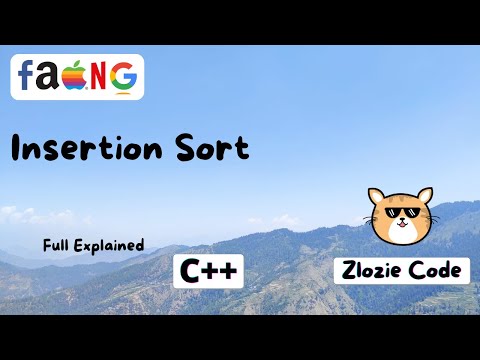 Insertion Sort in CPP #ZlozieCode #code #cpp #Insertionsort #code #zlozie