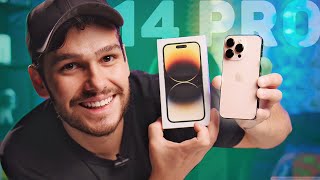 COMPREI O IPHONE 14 PRO e FIQUEI SURPRESO! - Unboxing e Primeiras Impressões