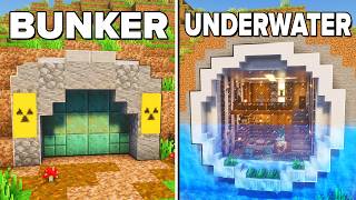 Minecraft 3 Simple Starter Houses & Bases