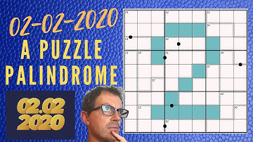 02 - 02 - 2020  A Puzzle Palindrome