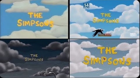 THE SIMPSONS - Full Opening Sequence Evolution & Variations (Version 1.0)