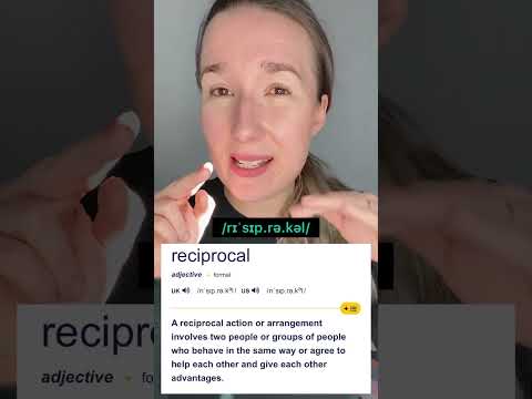 Pronounce RECIPROCAL with