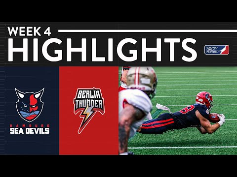 Hamburg Sea Devils Vs. Berlin Thunder Week 4 | Game Highlights | European League of Football 2021