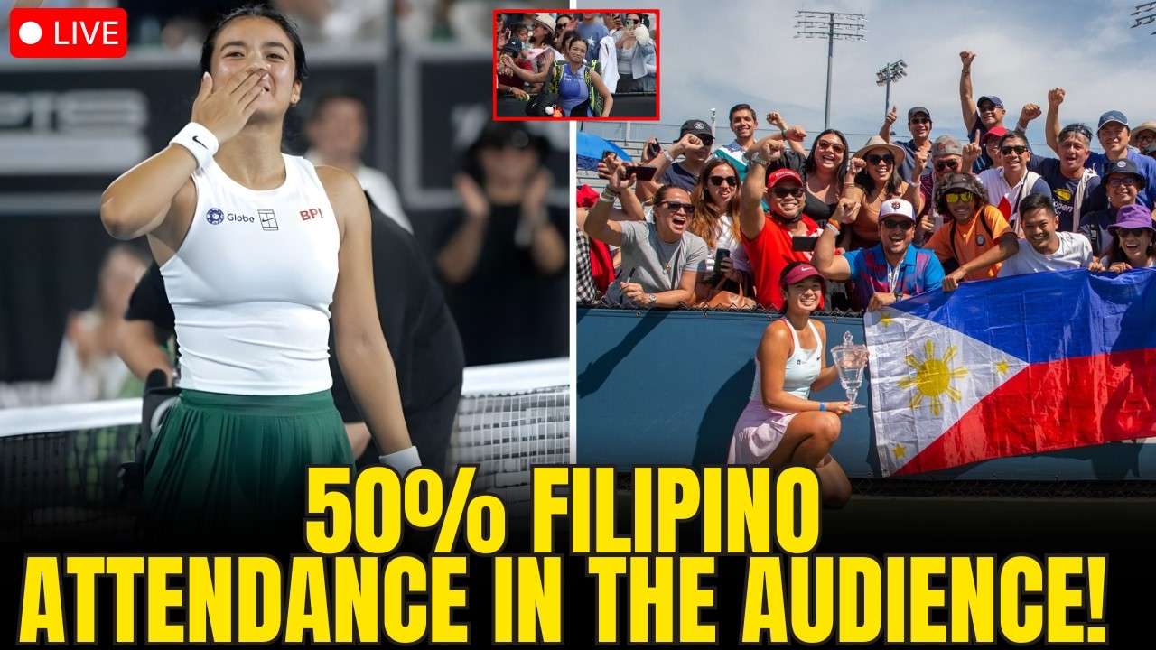 WTA IN SHOCK As HUGE WAVE OF FILIPINO FANS SHOW UP TO WATCH ALEX EALA At Indiana Wells Practice!