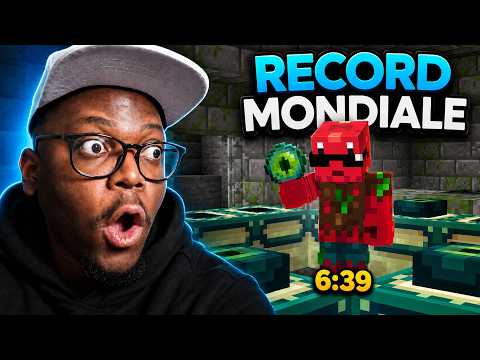 REACTING TO THE NEW MINECRAFT WORLD RECORD! (SKYCRAB1 6:39)