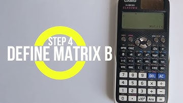 Casio classwiz FX-991EX scientific calculator matrix multiplication. How to multiply two matrices.
