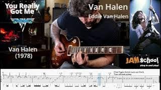 Van Halen You Really Got Me Guitar Solo with (TAB)