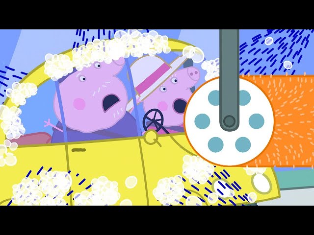 The Car Wash Goes Wrong! 🫣 Peppa Pig and Friends 🐽 Cartoons for Children class=