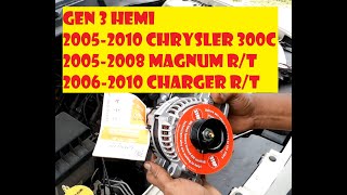 Alternator Replacement of Chrysler 300C Gen 3 Hemi