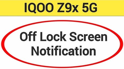IQOO Z9x 5G me lock screen notification kaise band kare, how to Off lock screen notification