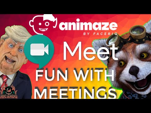 Google Meet and Animaze by Facerig | Fun With Meetings and Classroom FREE - BETA