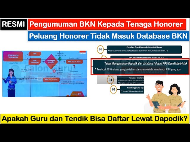 RESMI Pengumuman BKN Kepada Tenaga Honorer tentang Peluang Honorer Tidak Masuk Database BKN class=