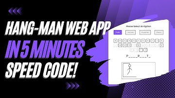 Speed Code a Hang-Man Game | In 5 minutes!