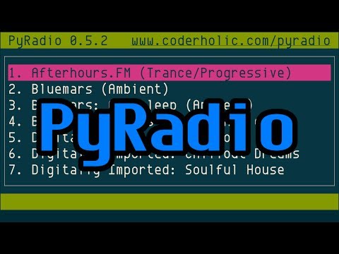 PyRadio, Command-line Internet Radio Player