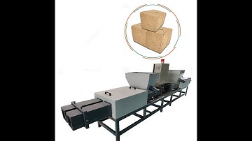 wood sawdust pallet block making machine running in customer