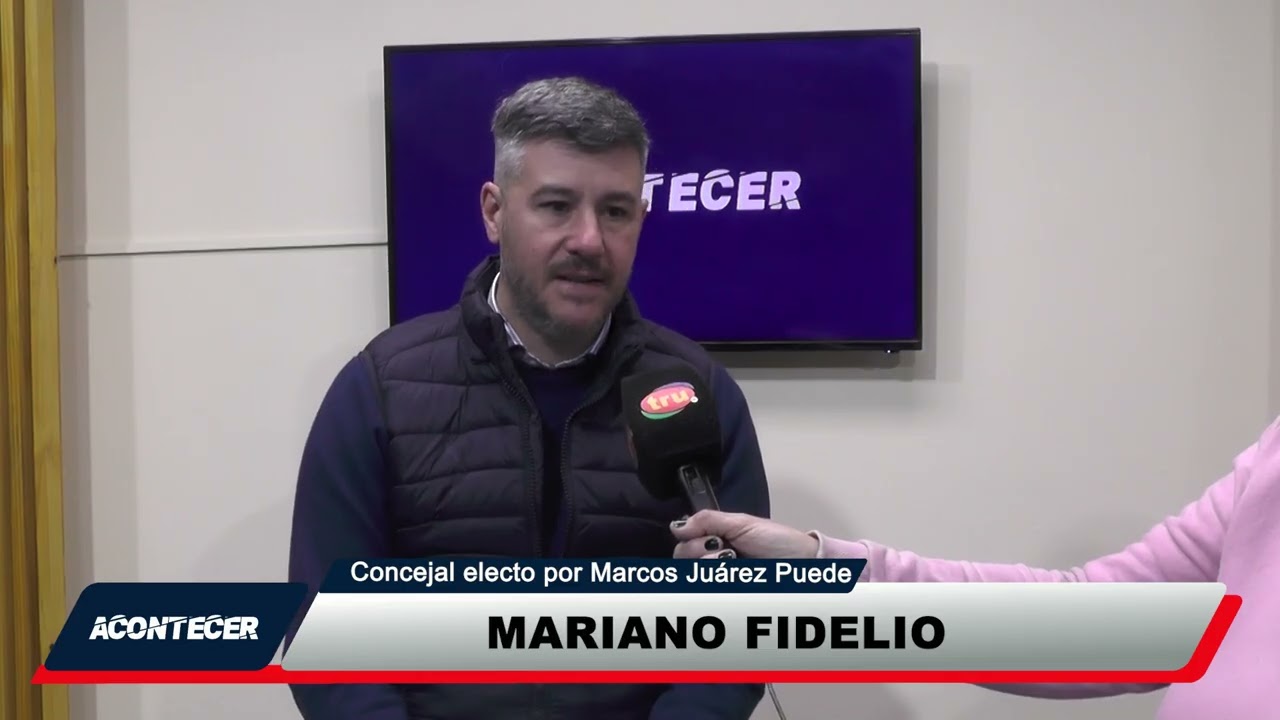 Mariano Fidelio, concejal electo por Marcos Juárez Puede