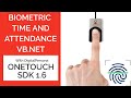 Fingerprint biometric time and attendance demo and source code digitalpersona uaru 4500 vbnet