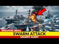 Iran's"Mosquito Fleet"SWARMS3 US Navy Destroyers in the Strait.