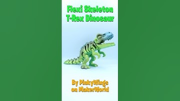 COOL 3D PRINTED FLEXI SKELETON T-REX DINOSAUR!