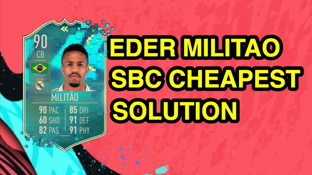 FIFA 20 90 RATED EDER MILITAO [PREMIUM] SBC!!! CHEAPEST METHOD