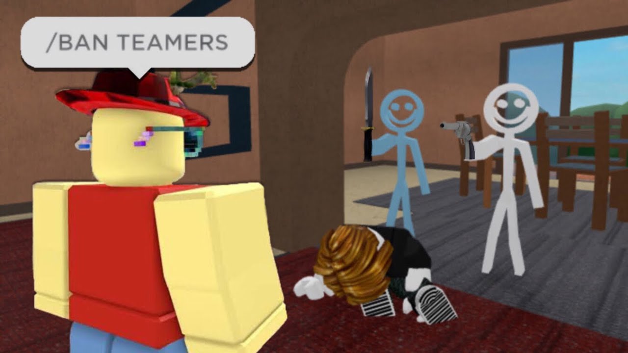 ROBLOX Murder Mystery 2 TEAMERS Funny Moments (MEMES) - video Dailymotion