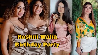 Akansha Puri & Chinky - Minky Arrives At Roshni Walia Birthday Party