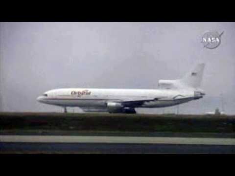 Pegasus rocket launch of AIM Spacecraft - Lockheed L-1011 Stargazer, Polar Mesospheric Cloud Study