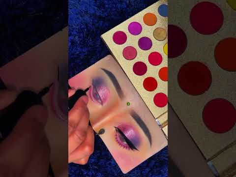 🔥Pink blue eyemakeup ..!! ✨💜 #eyemakeup #eyes #makeupgyan #viralmakeup #yt #explore