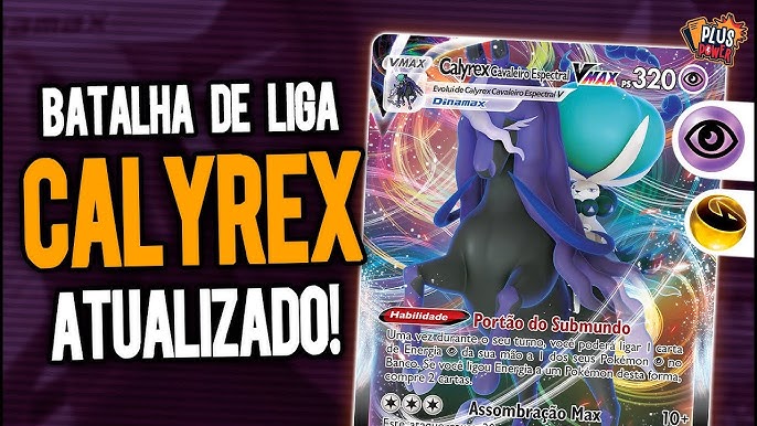 Batalha de Liga Pokémon Calyrex Vmax, Cor: Estampado - Copag