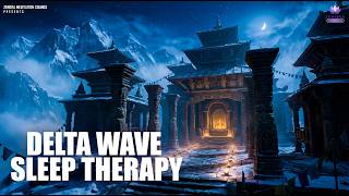 Delta Wave Sleep 🏛️ Ancient Delta Temple | Deep Sleep Therapy Night 4 | Zenroa
