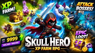 💀 I Became an Overpowered Skull Hero! | Skull Hero: XP Farm RPG #10 screenshot 1