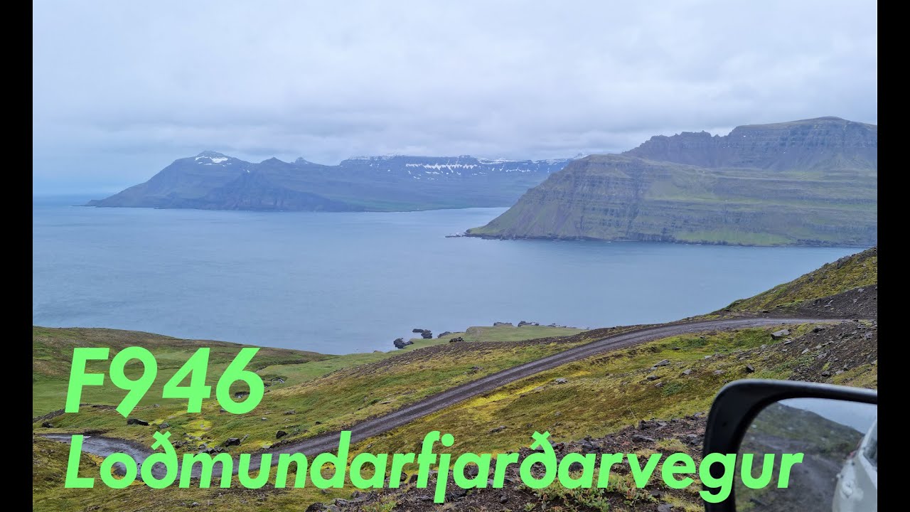 F946 in Borgarfjörður Eystri (full drive), F-roads Iceland 4K — Loðmundarfjarðarvegur, Iceland — video poster